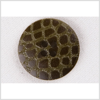 Multi-Green 4-Hole Plastic Button - 28L/18mm