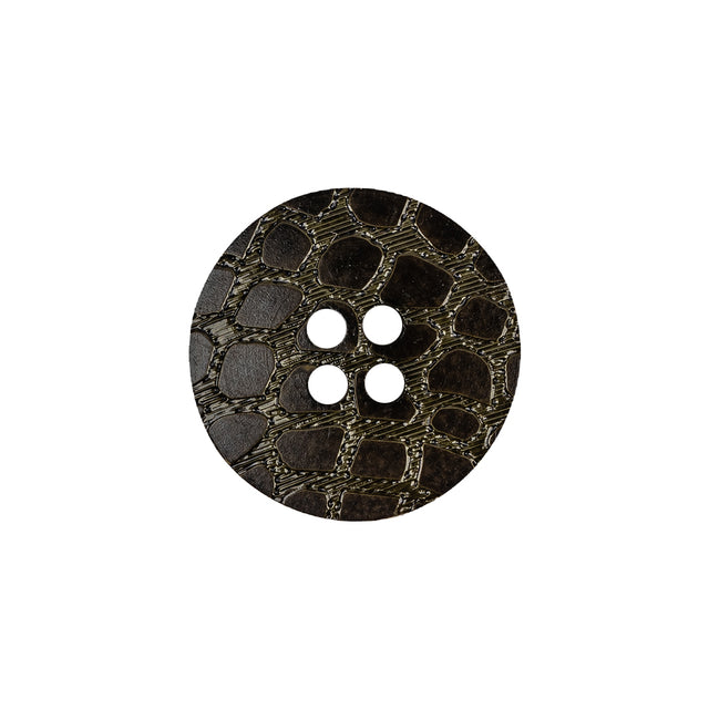 Multi-Green 4-Hole Plastic Button - 32L/20mm