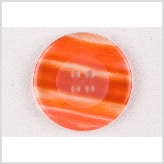 Red and Clear Plastic Button - 40L/25.5mm