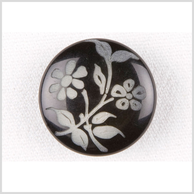 Black/Gray Plastic Button - 36L/23mm