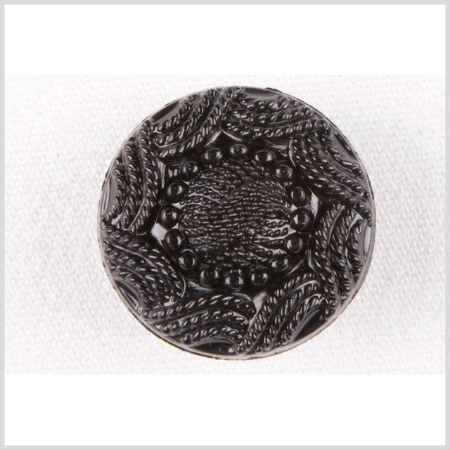 Plastic Shank Back Button - 40L/25.5mm - Black Ropes and Knobs