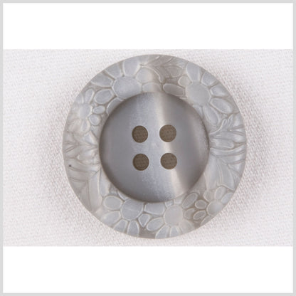 Gray Plastic Button - 54L/34mm