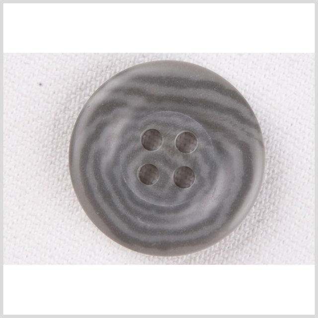Plastic 4-Hole Button - 36L/23mm - Dark and Light Gray Spiral