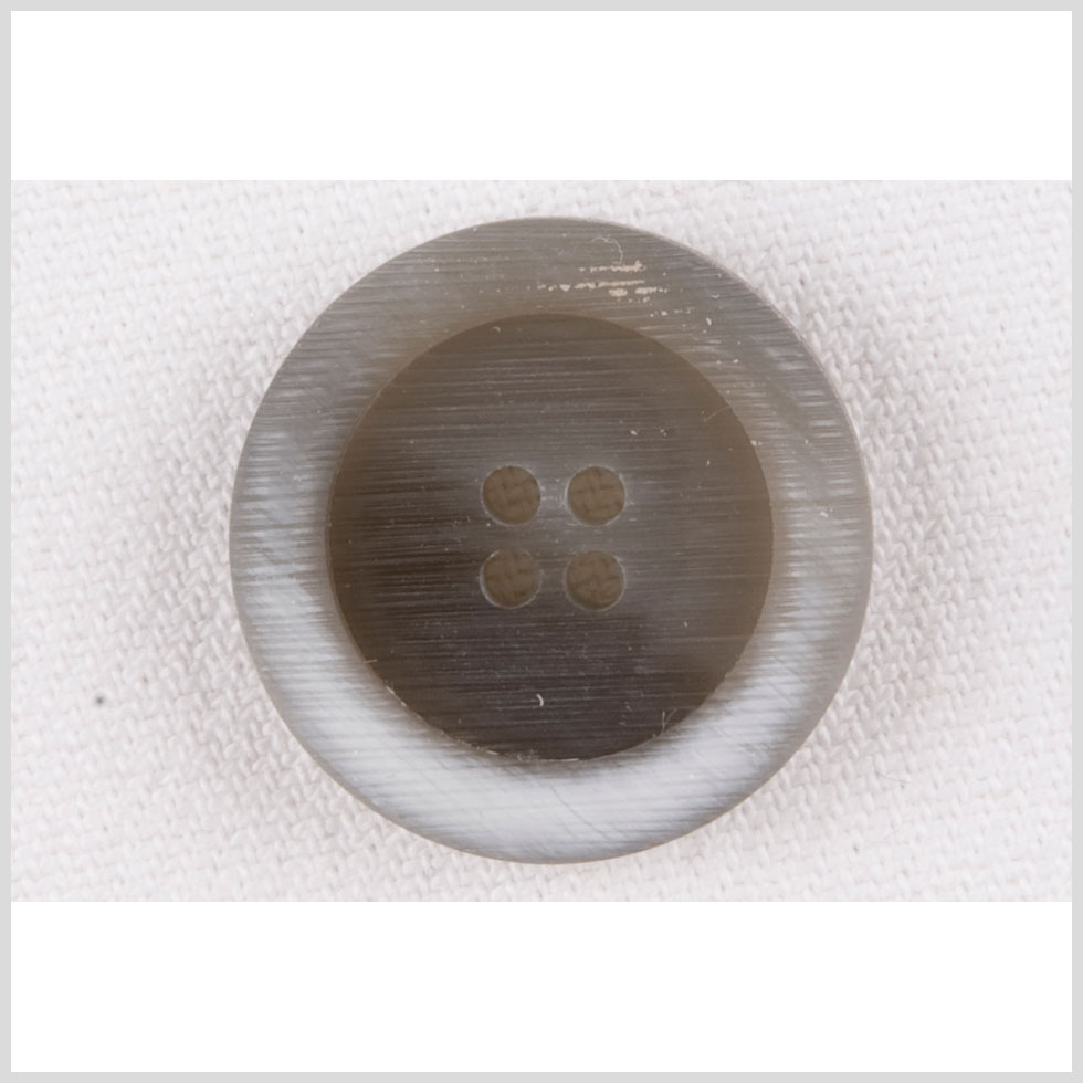 Gray Plastic Button - 36L/23mm