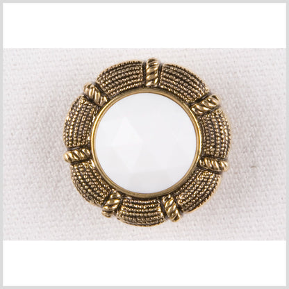 White/Antique Gold Plastic - 36L/23mm