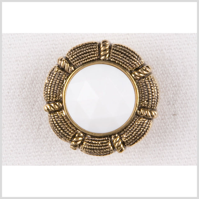 White/Antique Gold Plastic - 36L/23mm