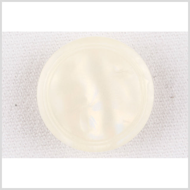 Ivory Plastic Button - 28L/18mm