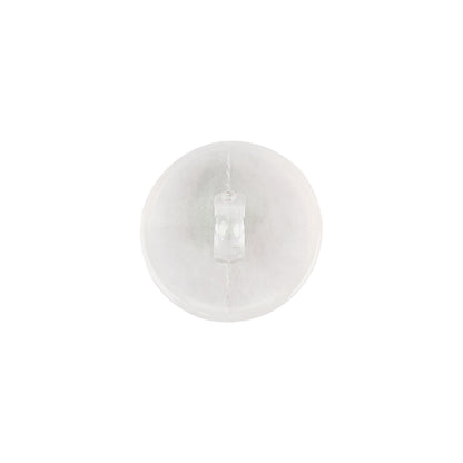 Plastic Shank Back Button - 24L/15mm - Iridescent White Dome Shaped Detail