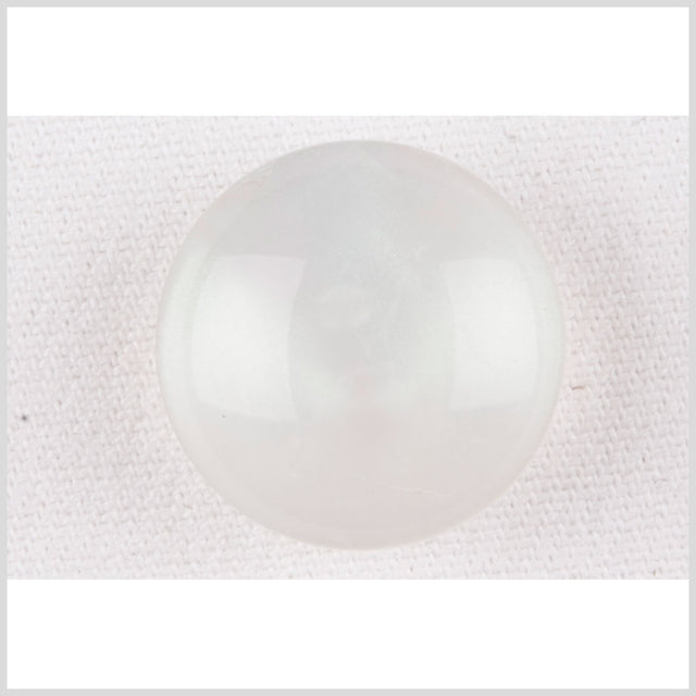 Plastic Shank Back Button - 36L/23mm - Iridescent White Dome Shaped