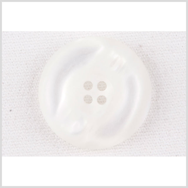 White Plastic Button - 28L/18mm