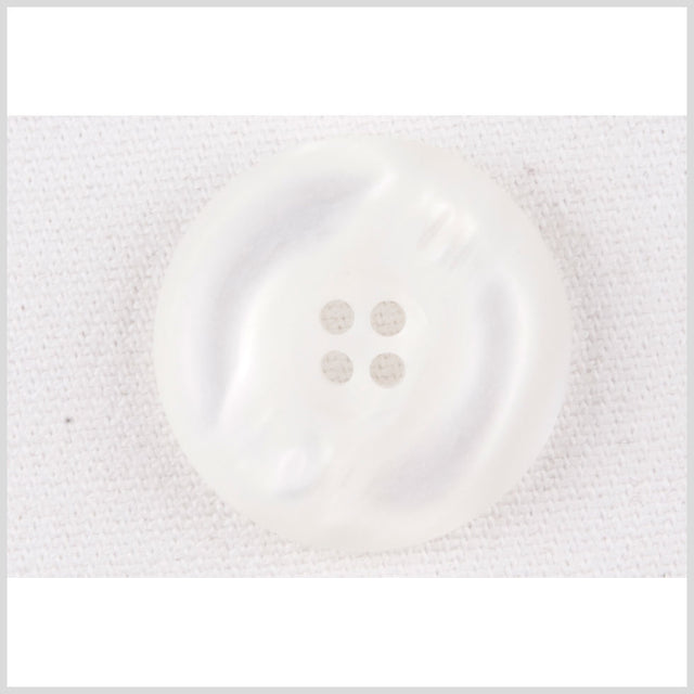 White Plastic Button - 40L/25mm