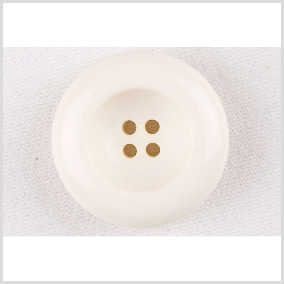 Ivory Plastic Button - 38L/24mm