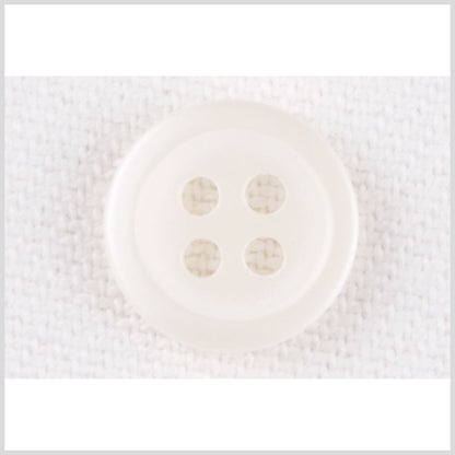 White Plastic Button - 18L/11.5mm