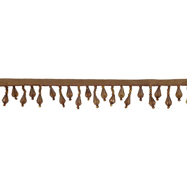 Chocolate Beaded Fringe