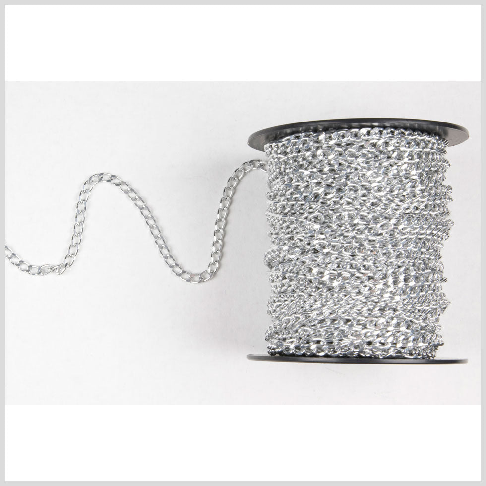 3/16 Silver Aluminum Metal Chain