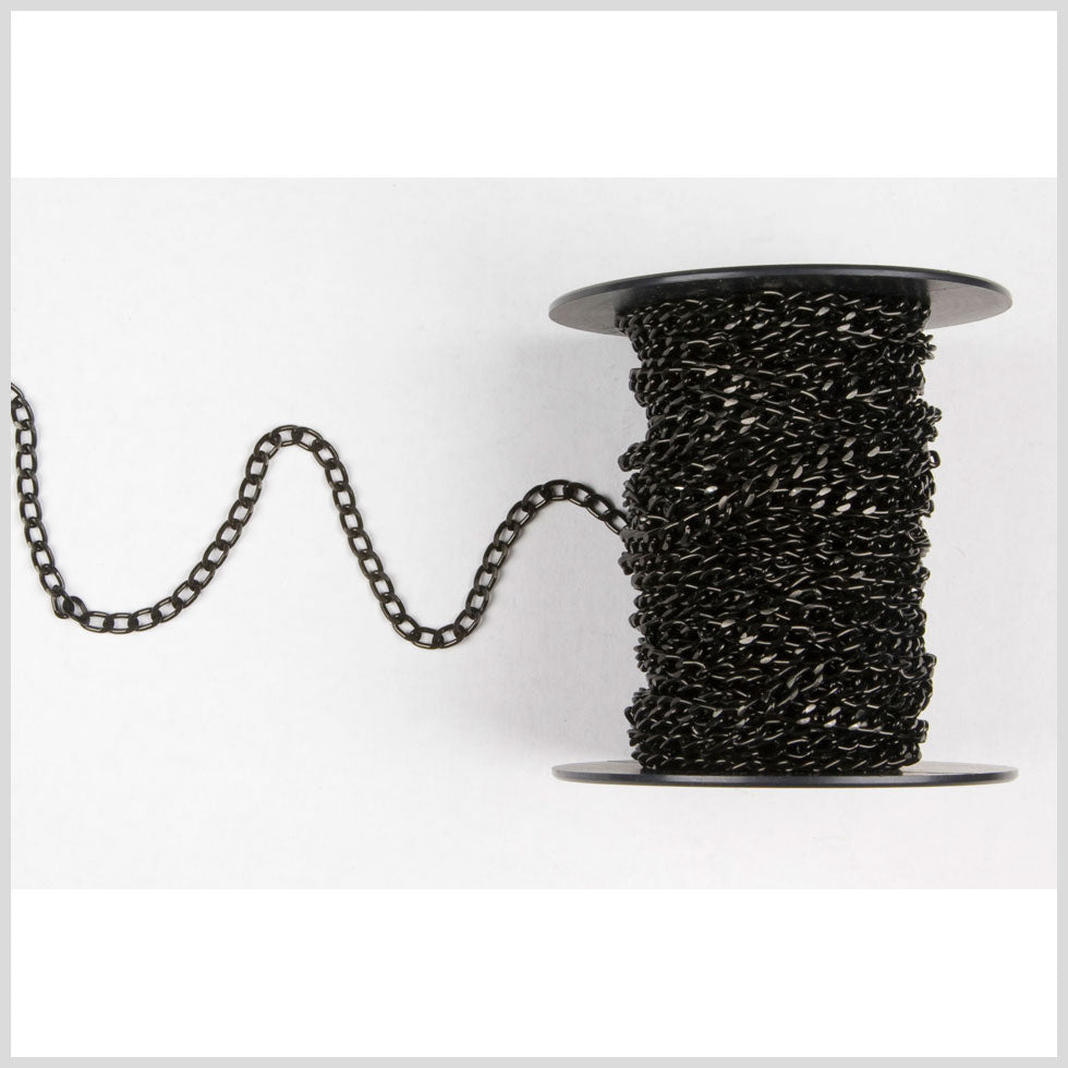 3/16 Black Aluminum Metal Chain