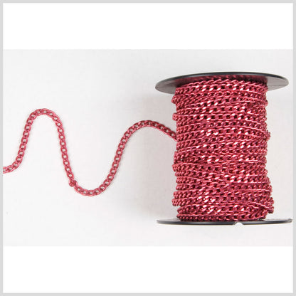 3/16 Pink Aluminum Metal Chain