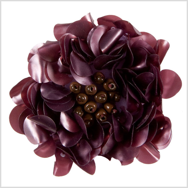 2" Matte Mauve Fancy Applique