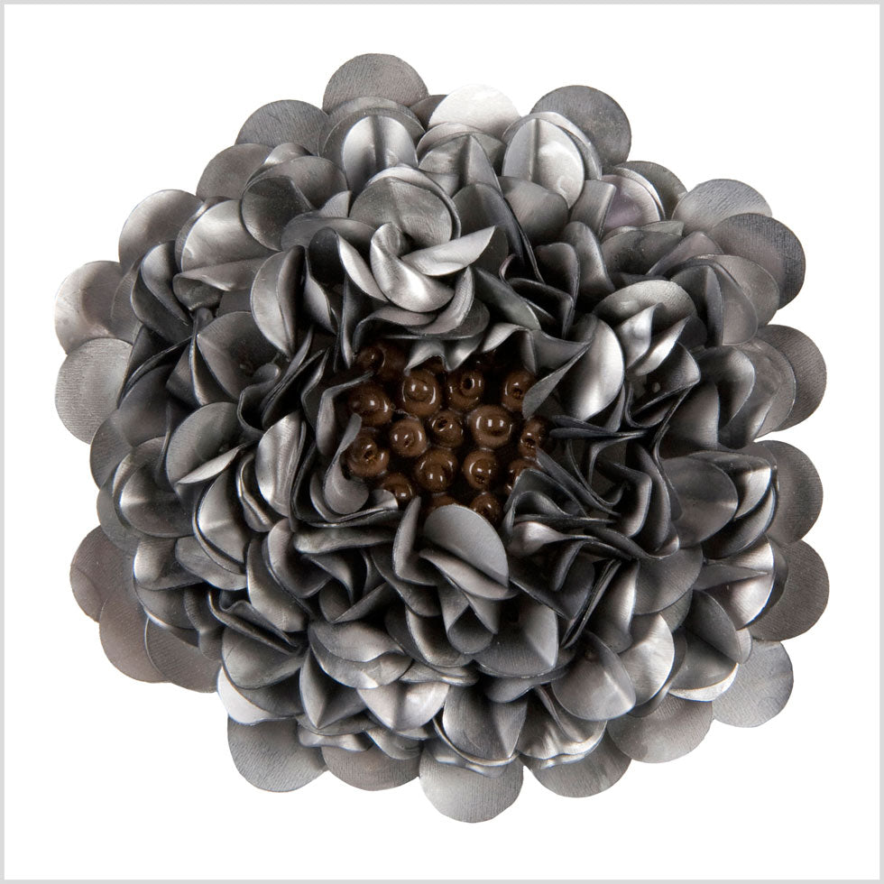 2.75" Matte Gray Fancy Applique