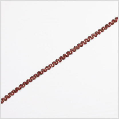 Maroon/Gold Metallic Braid