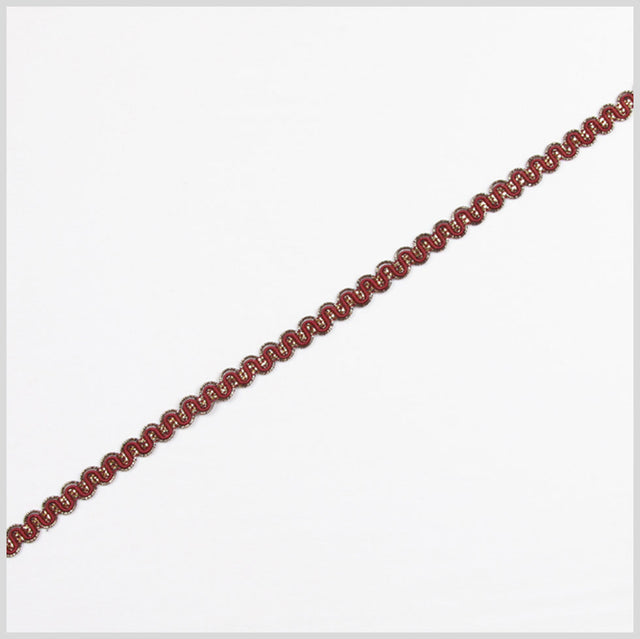 Maroon/Gold Metallic Braid