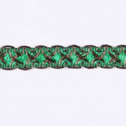 Gold/Kelly Metallic Braid