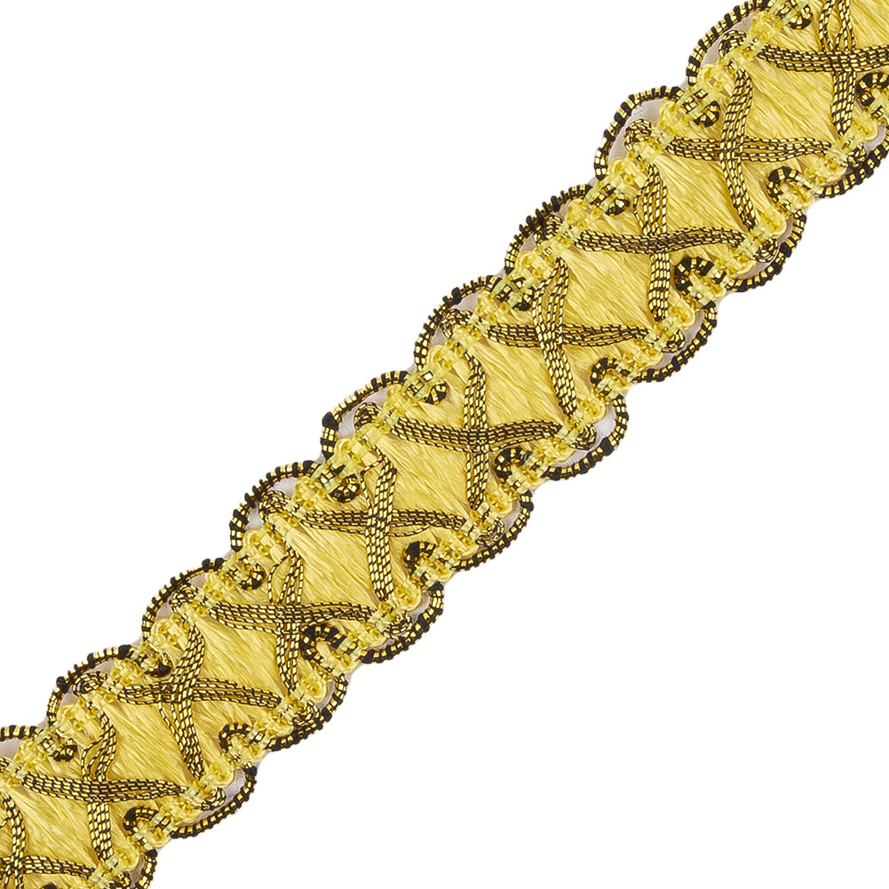 Gold/Yellow Metallic Braid - Detail