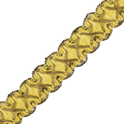 Gold/Yellow Metallic Braid - Detail