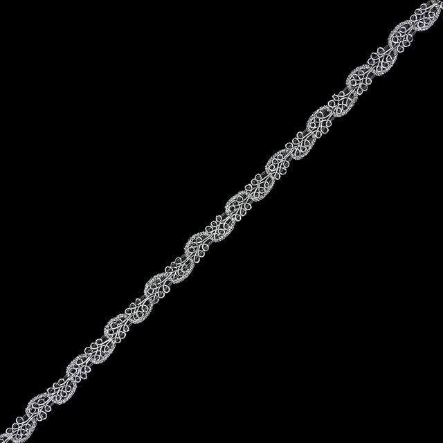 0.5&amp;quot; American Made Metallic Silver Braided Trim