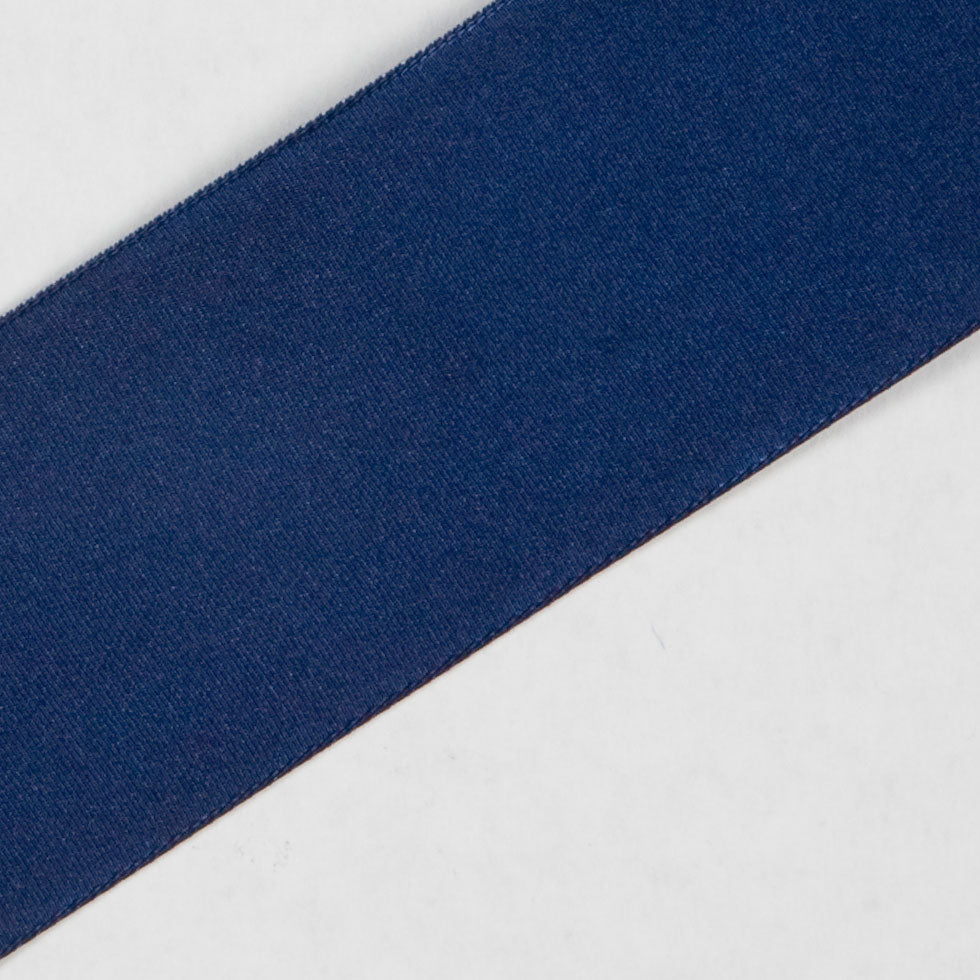 Midnight Blue Wired Edge Ribbon - Detail