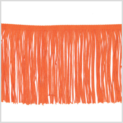 6 Orange Chainette Fringe