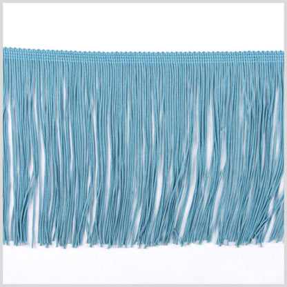 6 Turquoise Chainette Fringe