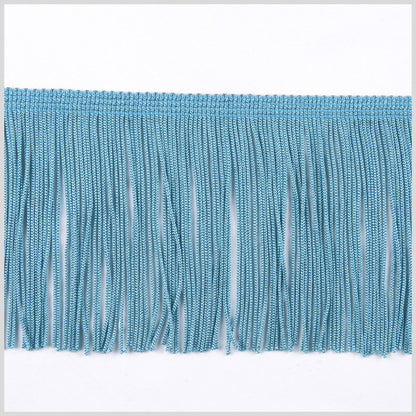 Turquoise Chainette Fringe - 4"