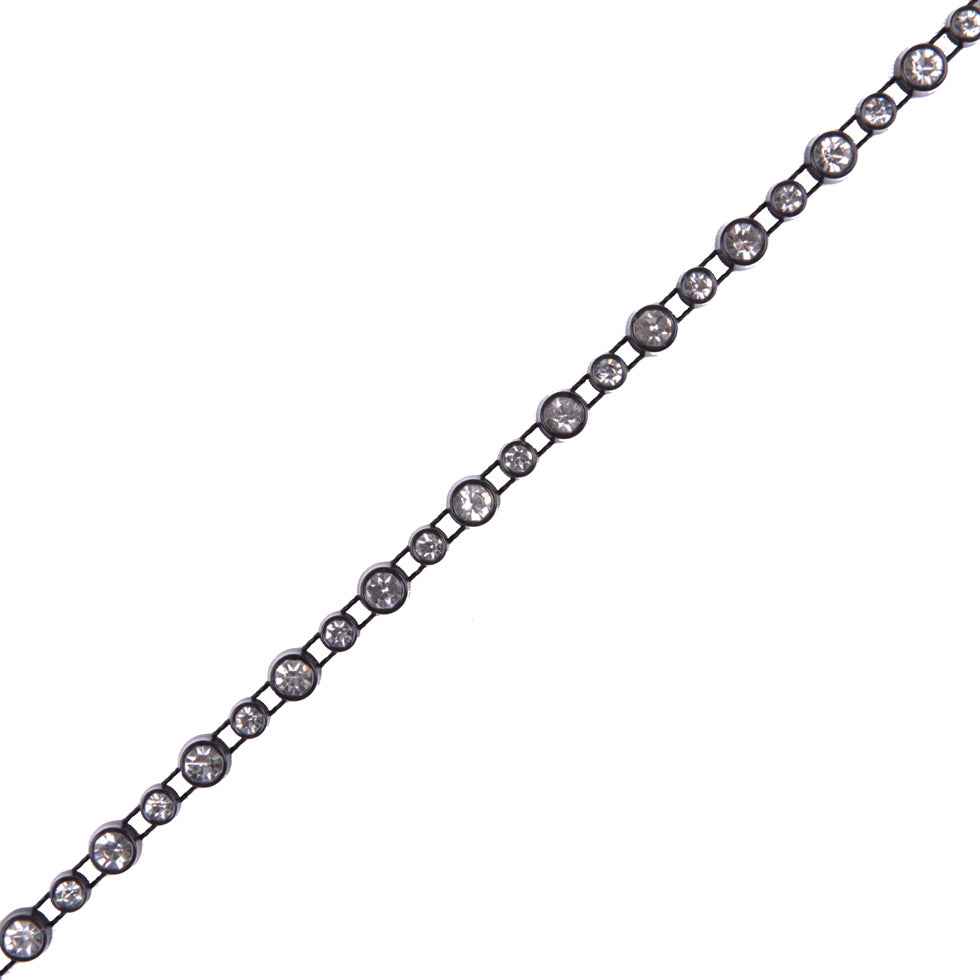 Black/Crystal Plastic & Glass