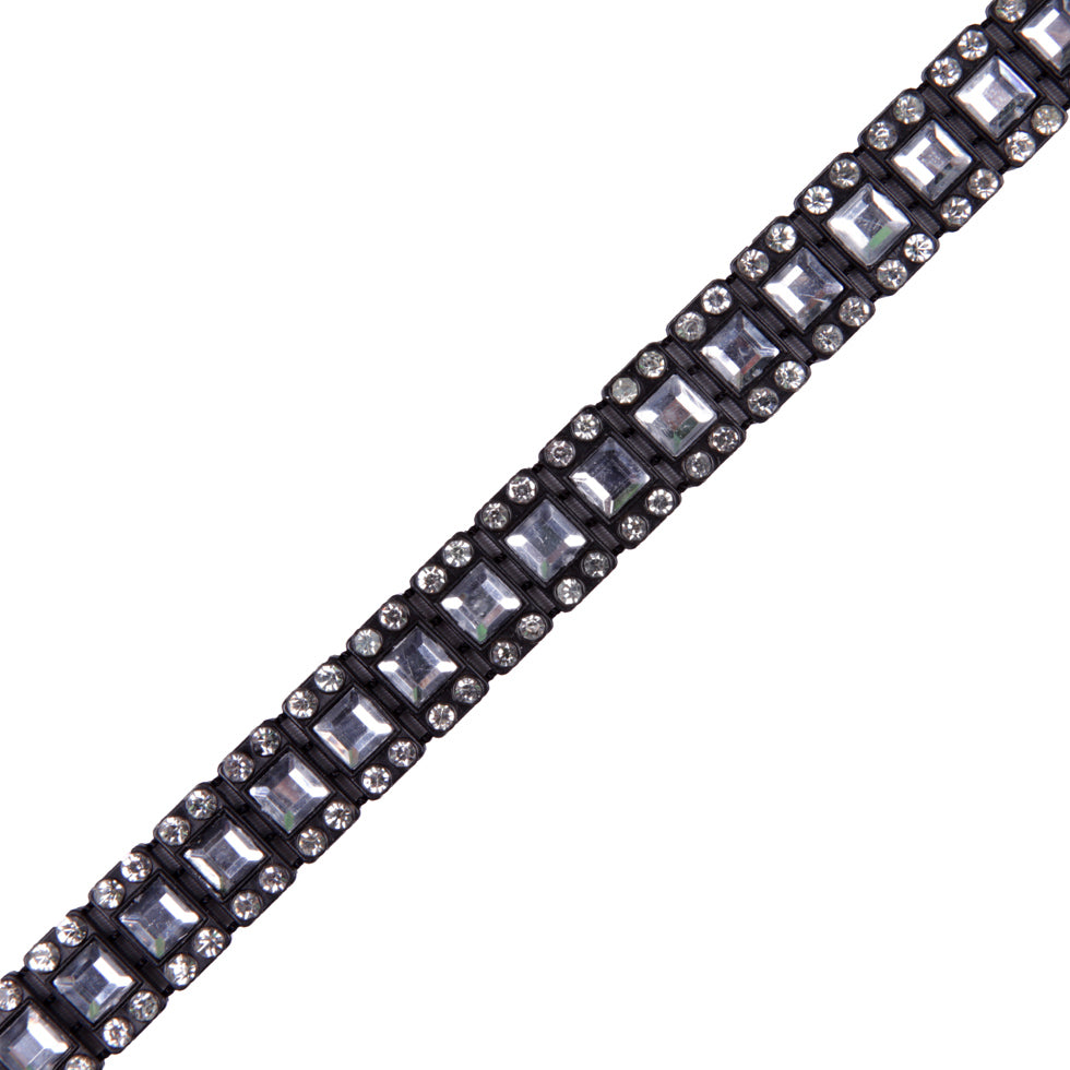 Black/Crystal Plastic &amp; Glass