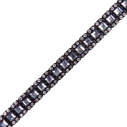 Black/Crystal Plastic &amp; Glass