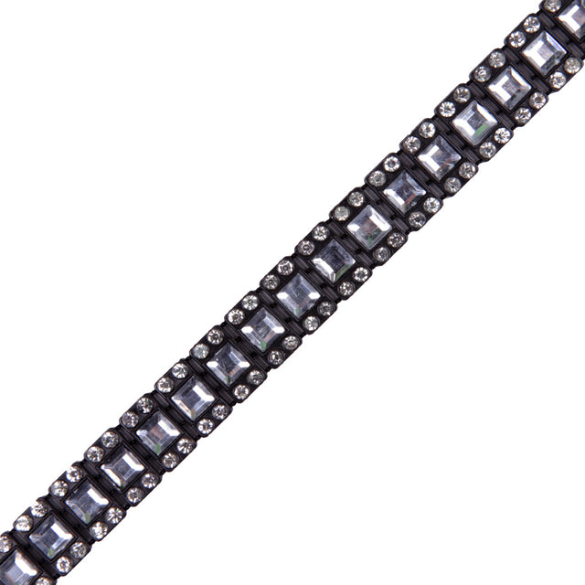 Black/Crystal Plastic &amp; Glass