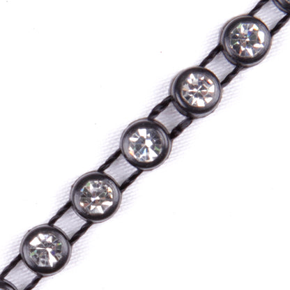 Black/Crystal Plastic & Glass Detail
