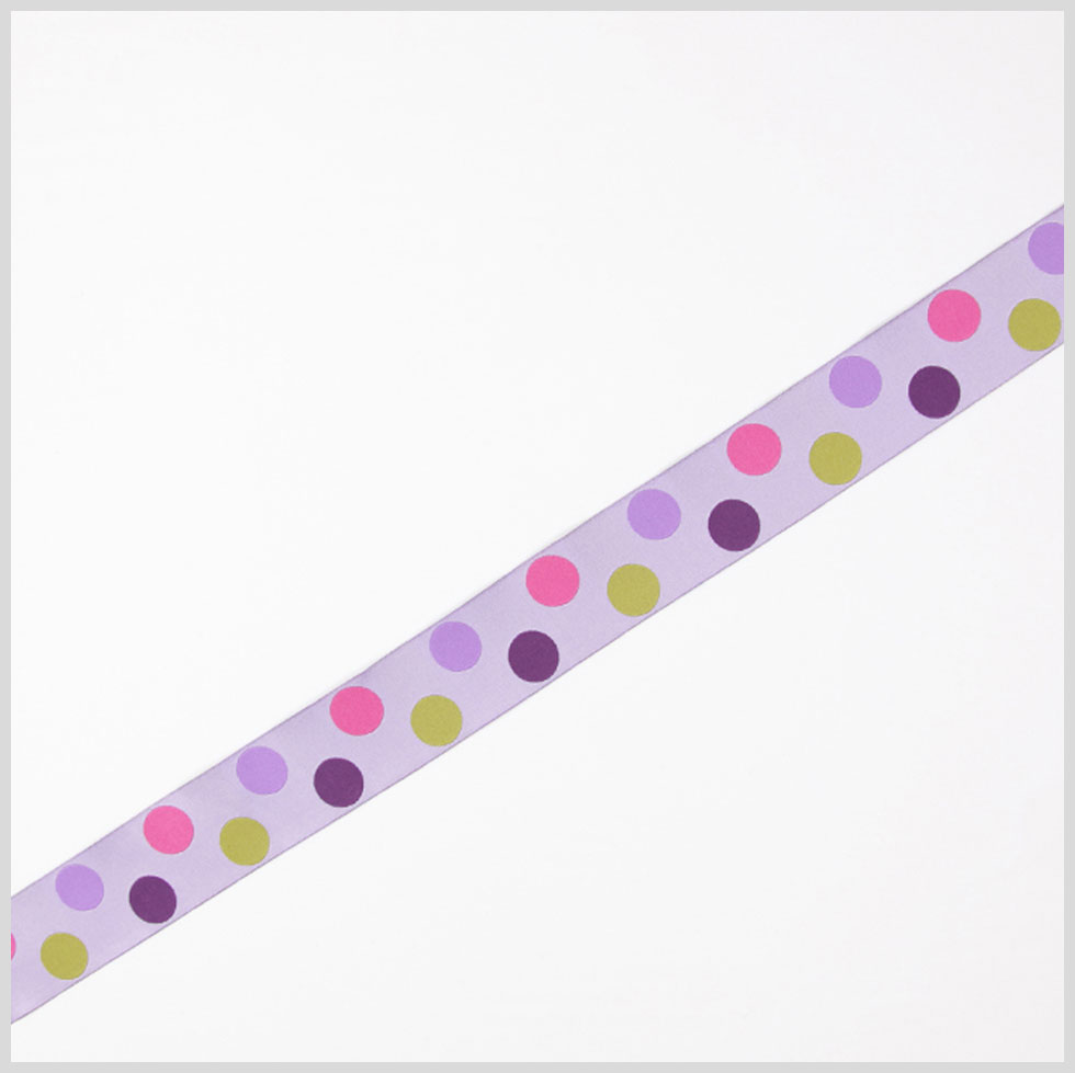 Lavender/Purple/Green French Jacquard Ribbon