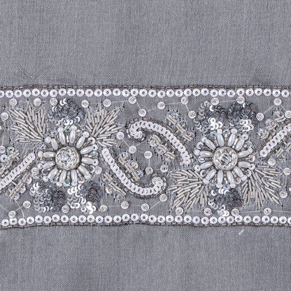 Multi Stone Elaborate Beaded Trim - Detail