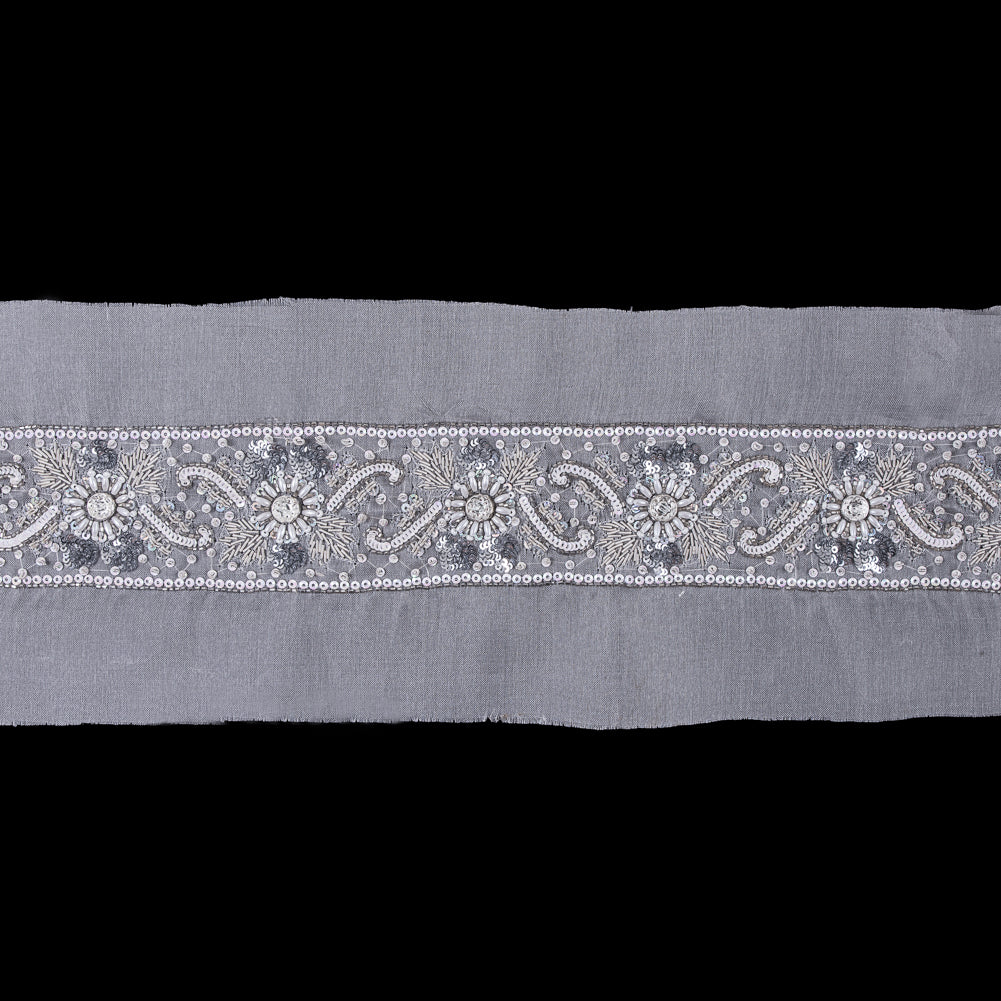 Multi Stone Elaborate Beaded Trim
