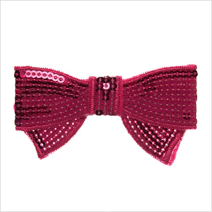 Fuchsia Sequined Bow