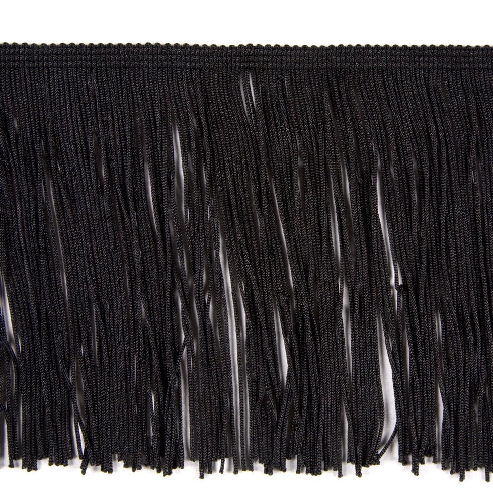 12 Black Chainette Fringe