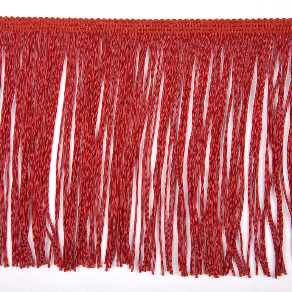 12 Red Chainette Fringe