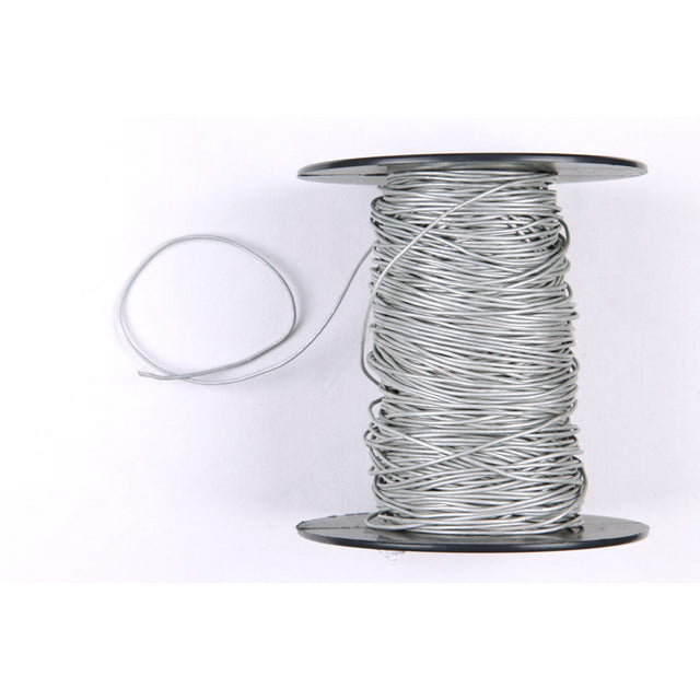 Metallic Silver Leather Cord - 1mm