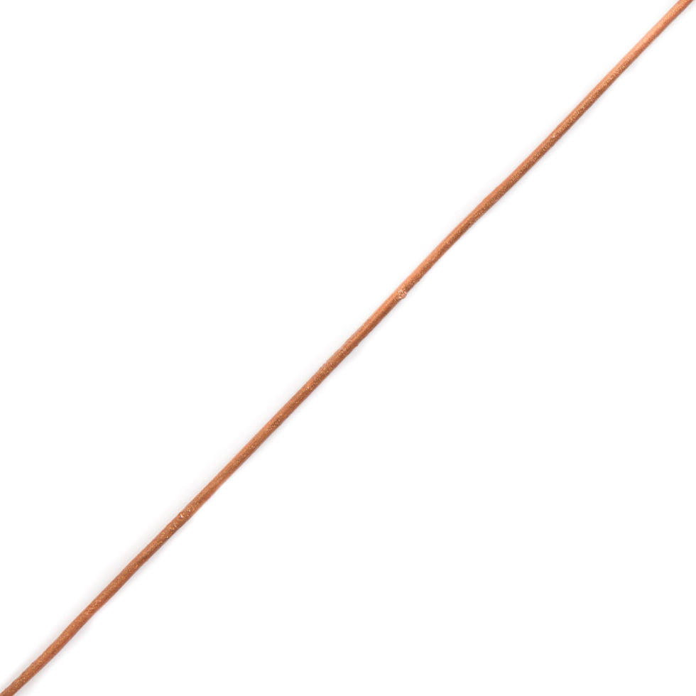 Metallic Bronze Leather Cord - 1mm