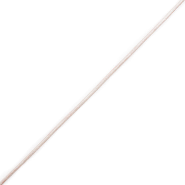 Metallic Silver Leather Cord