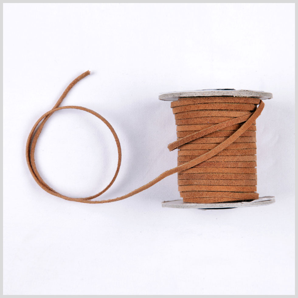 Rust Suede Cord - 3 x 1.5 mm
