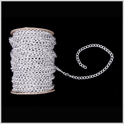 3/8" Silver Aluminum Metal Chain
