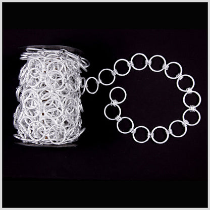 1.1875 Silver Aluminum Metal Chain